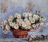Claude Monet Famous Paintings - Chrysanthemums 1